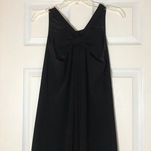 Knee length black dress